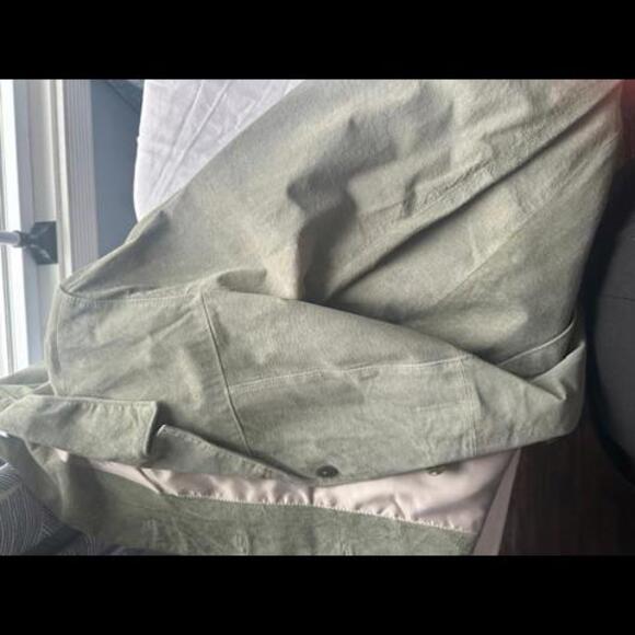 EUC Vintage 100% Suede Leather Grey Jacket, Size Medium - Picture 4 of 6